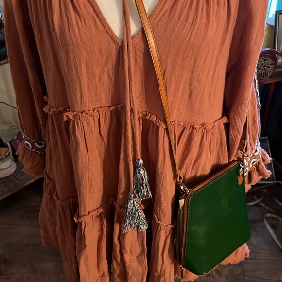 Free People Boho Tasseled Applique Dress - Picture 12 of 12